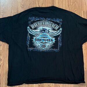 Daytona Beach Black  T-Shirt 2016 size 4xl